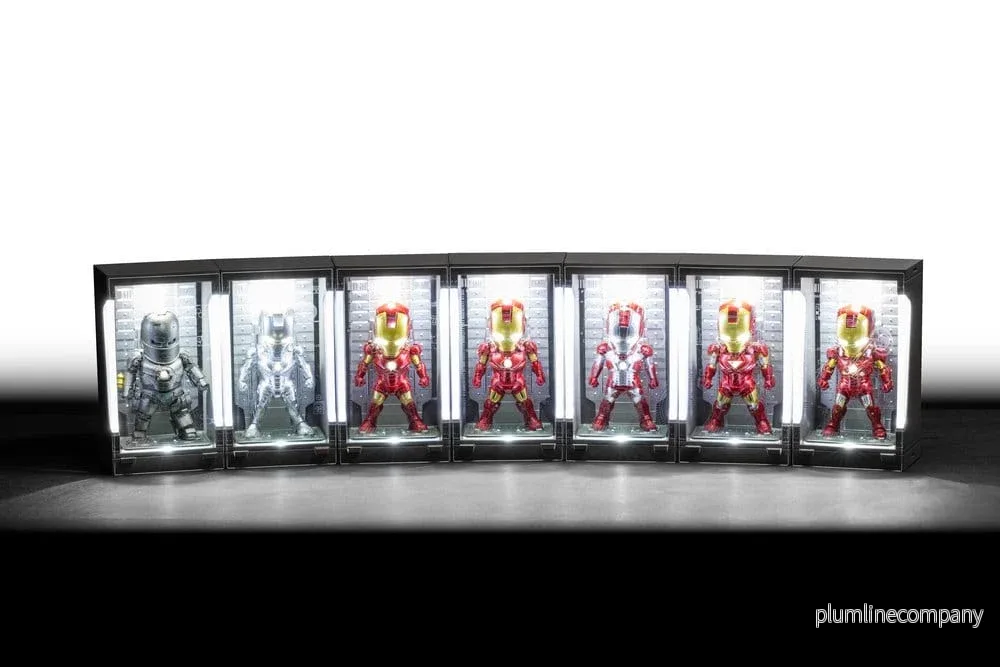 Marvel Mini Egg Mini-figurer Iron Man Hall of Armor Blindbox-sortiment (6) 8 cm