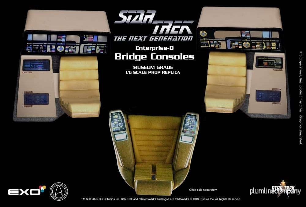 Star Trek: The Next Generation Replica 1/6 Enterprise-D Bridge Consoles Set - Bild 3