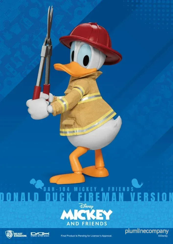 Mickey & Friends Dynamic 8ction Heroes Action Figur 1/9 Donald Duck Brandman Ver. 24 cm - Bild 2