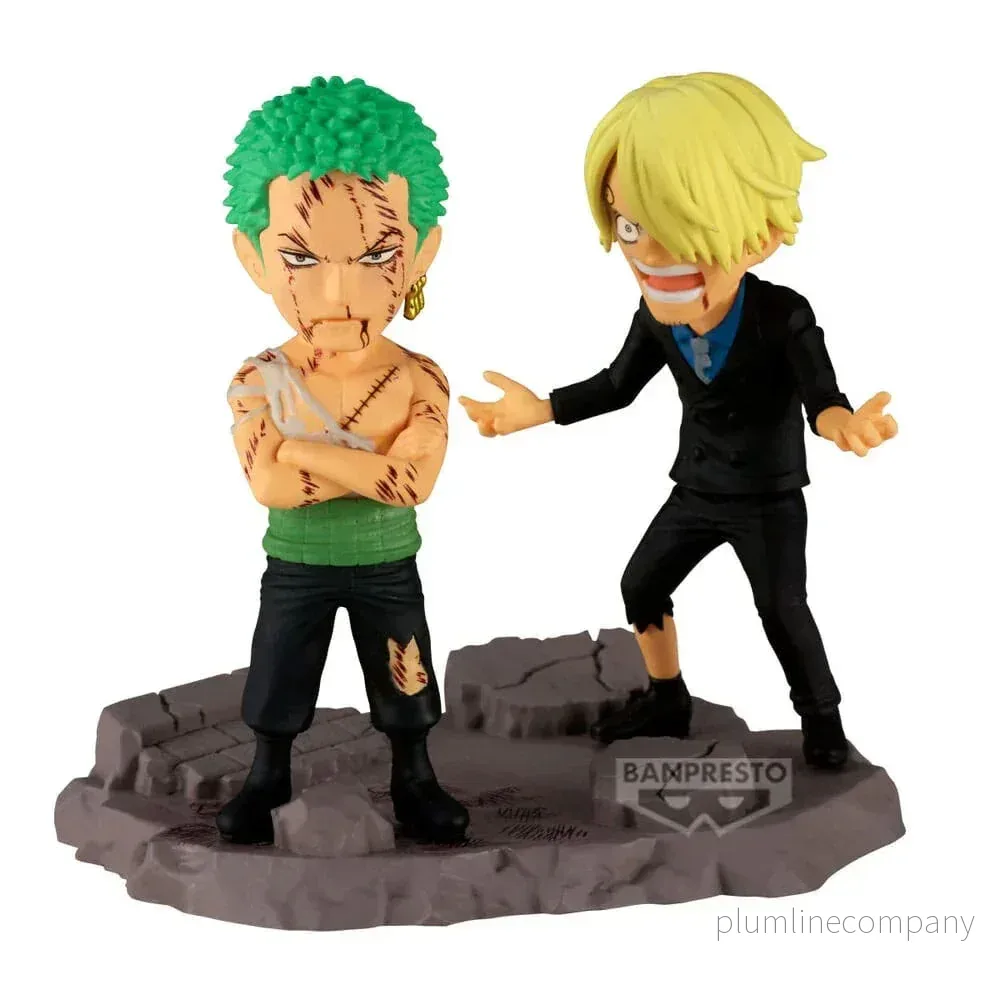 One Piece WCF Log Stories PVC Figur Roronoa Zoro & Sanji 8 cm - Bild 2