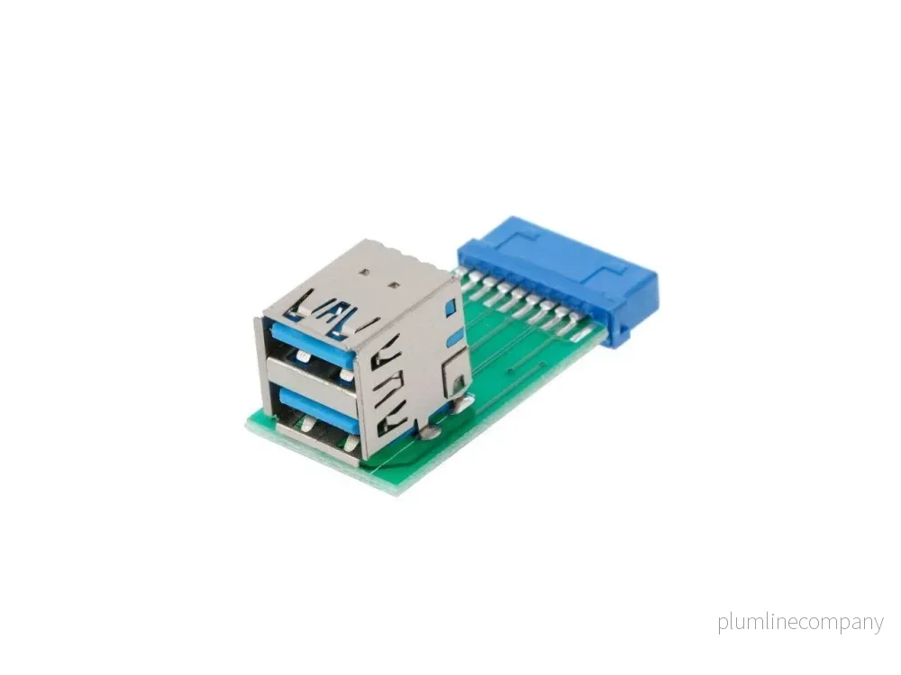 NÖRDIC USB 3.0 20 pin header till 2xUSB3.0 adapter NÖRDIC USB 3.0 20 pin header till 2xUSB3.0 adapter