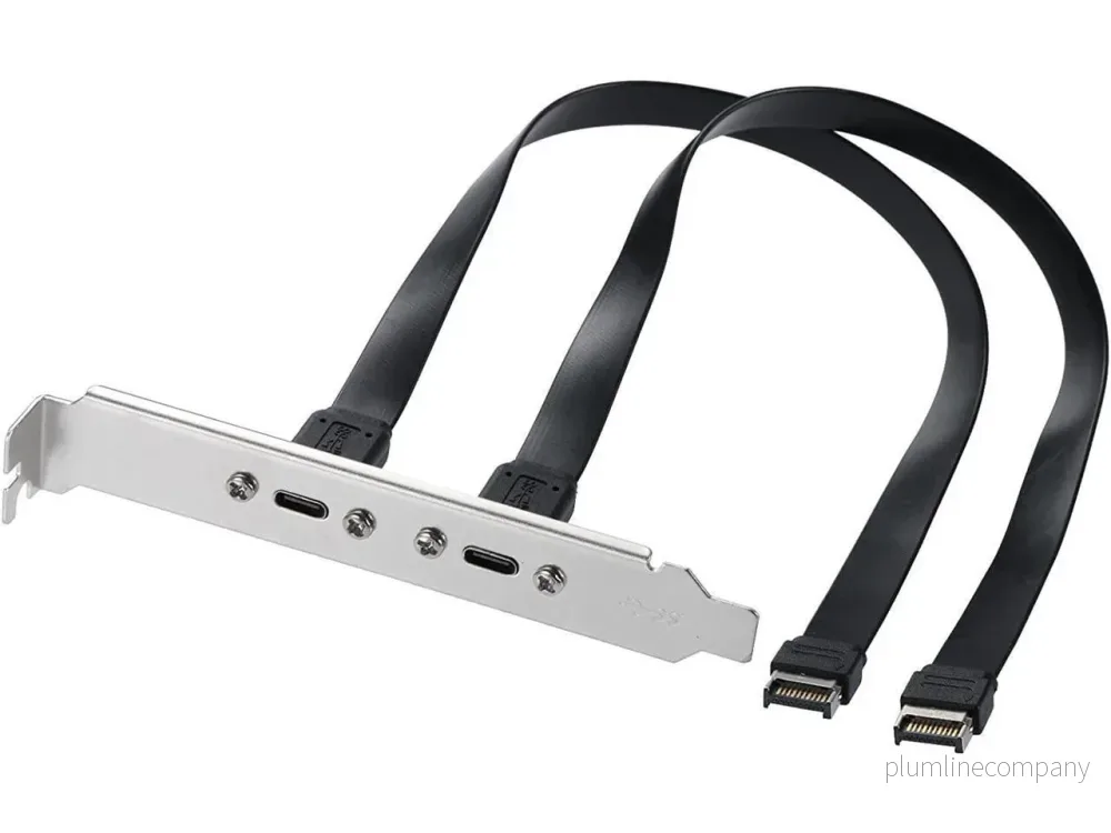 NÖRDIC USB3.1 Front Panel adapter 2xType E till 2xType C 50cm NÖRDIC USB3.1 Front Panel adapter 2xType E till 2xType C 50cm