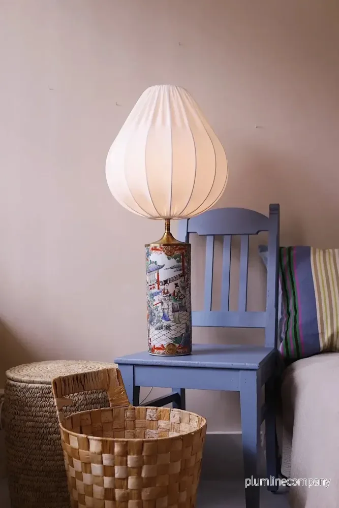 Droppe lampskärm 36 cm till golvlampa och bordslampa Vit - Bild 3