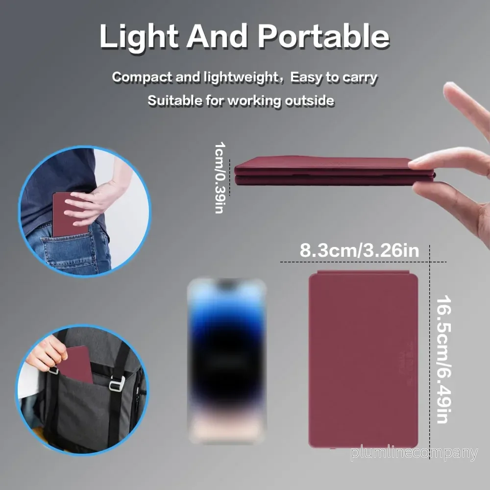 NÖRDIC Bluetooth-tangentbord med touchpad, ultratunt och portabelt för Windows, Mac, iOS och Android, US-layout - Bild 2