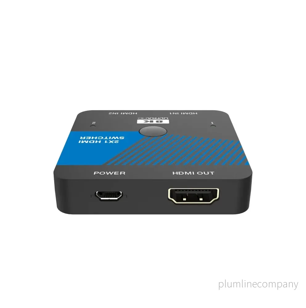 NÖRDIC HDMI 2.1 Switch 2 till 1 8K60Hz 4K120Hz CEC HDR Dolby Atmos, True HD, Digital Plus, DTS-HD Master - Bild 3
