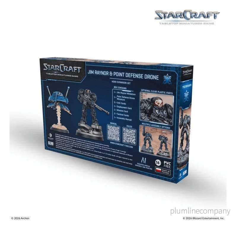 StarCraft TMG Hero Expansion Set Terran: Jim Raynor & Point Defense Drone - Bild 2
