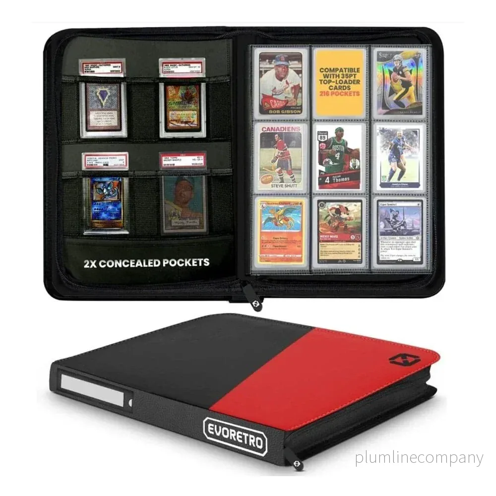 Evoretro Shield+ Topload Cards Binder 216 Cards Black/Red - Bild 3