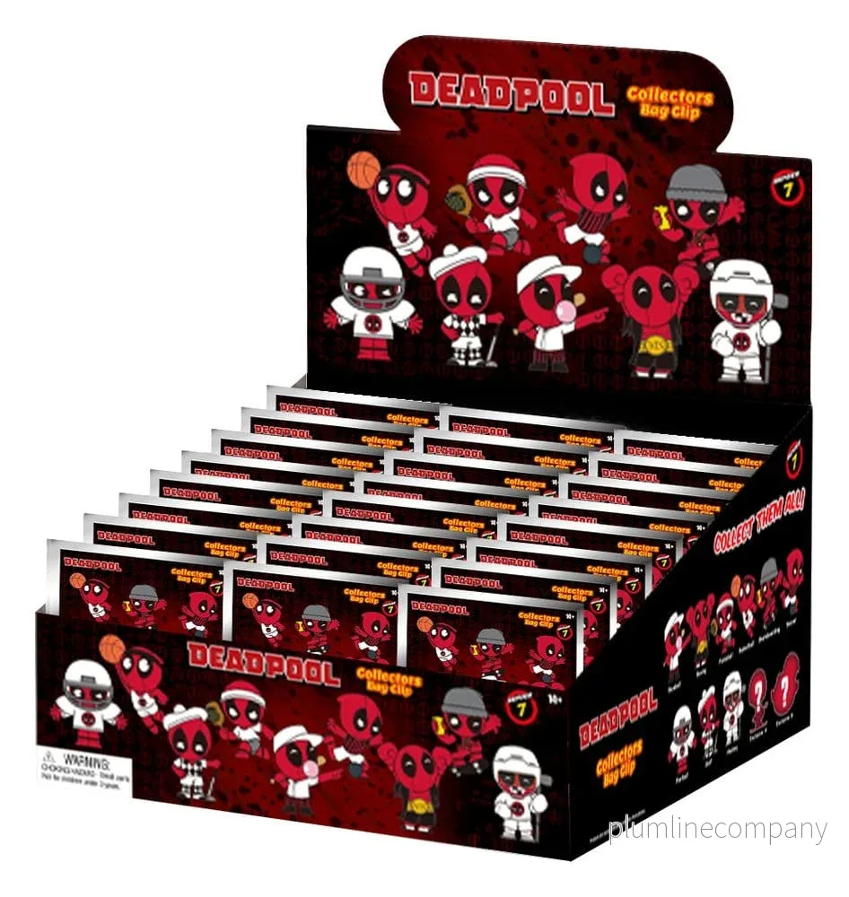 Deadpool 3D PVC-säckklämmor Serie 7 Display (24)