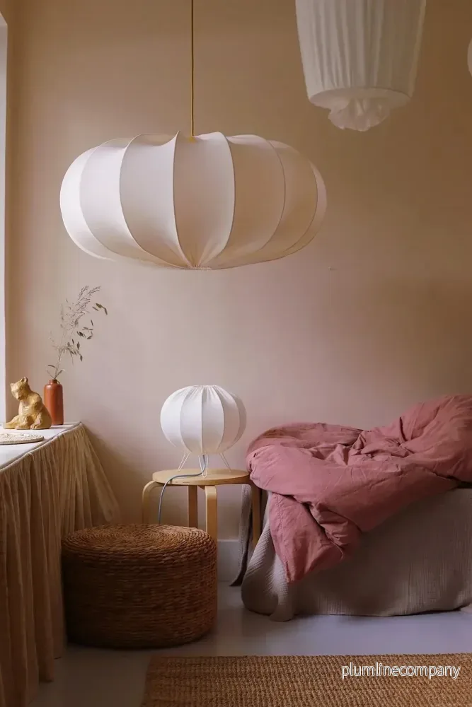 Moln stor taklampa 80 cm Cream