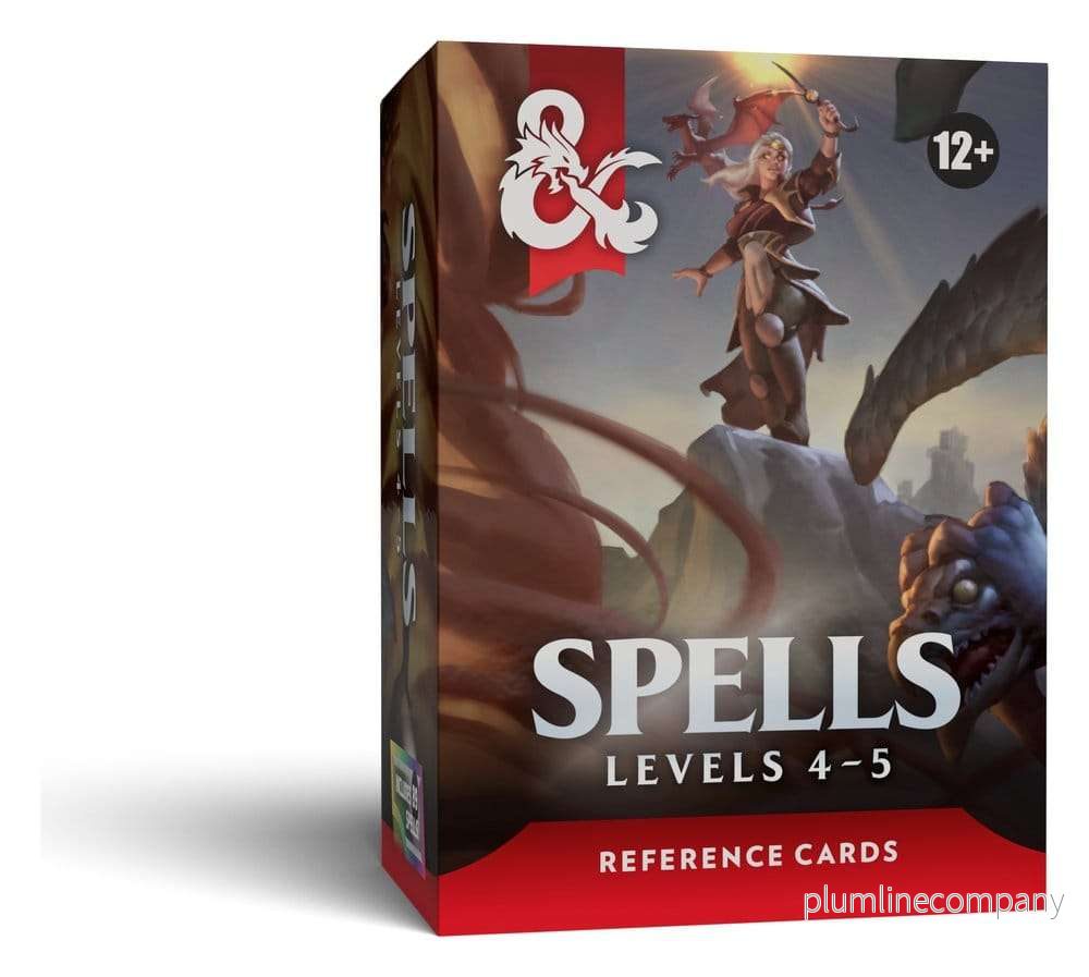 Dungeons & Dragons Rollspels Referenskort: Besvärjelser (Nivå 4-5) *Engelsk Version* Dungeons & Dragons Rollspels Referenskort: Besvärjelser (Nivå 4-5) *Engelsk Version*