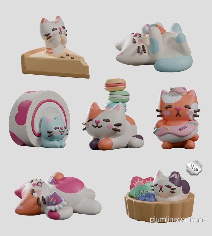 Bake Me a Cat Mini Figures S1 7 cm Blind Box Display (6) Bake Me a Cat Mini Figures S1 7 cm Blind Box Display (6)