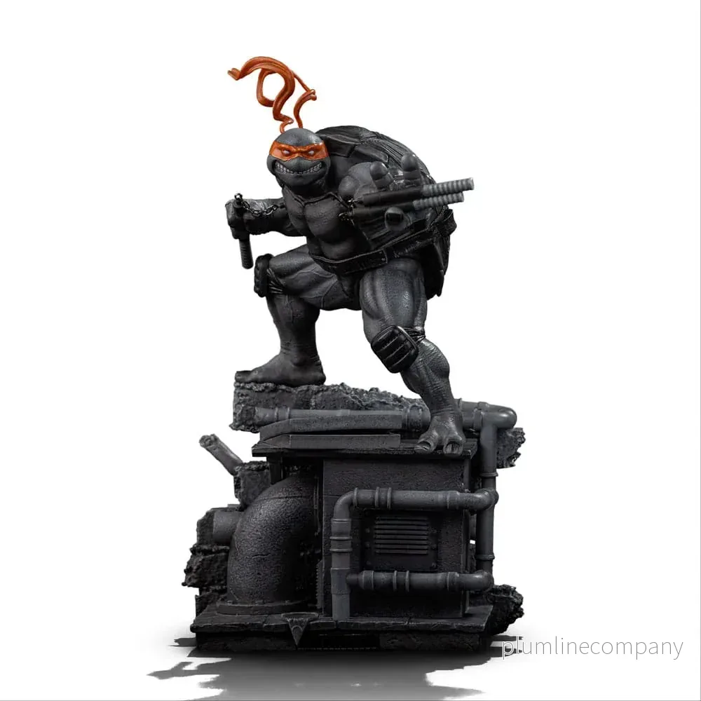 Teenage Mutant Ninja Turtles Art Scale Figur 1/10 Michelangelo Black and White Variant 26 cm - Hero Exclusive - Bild 3