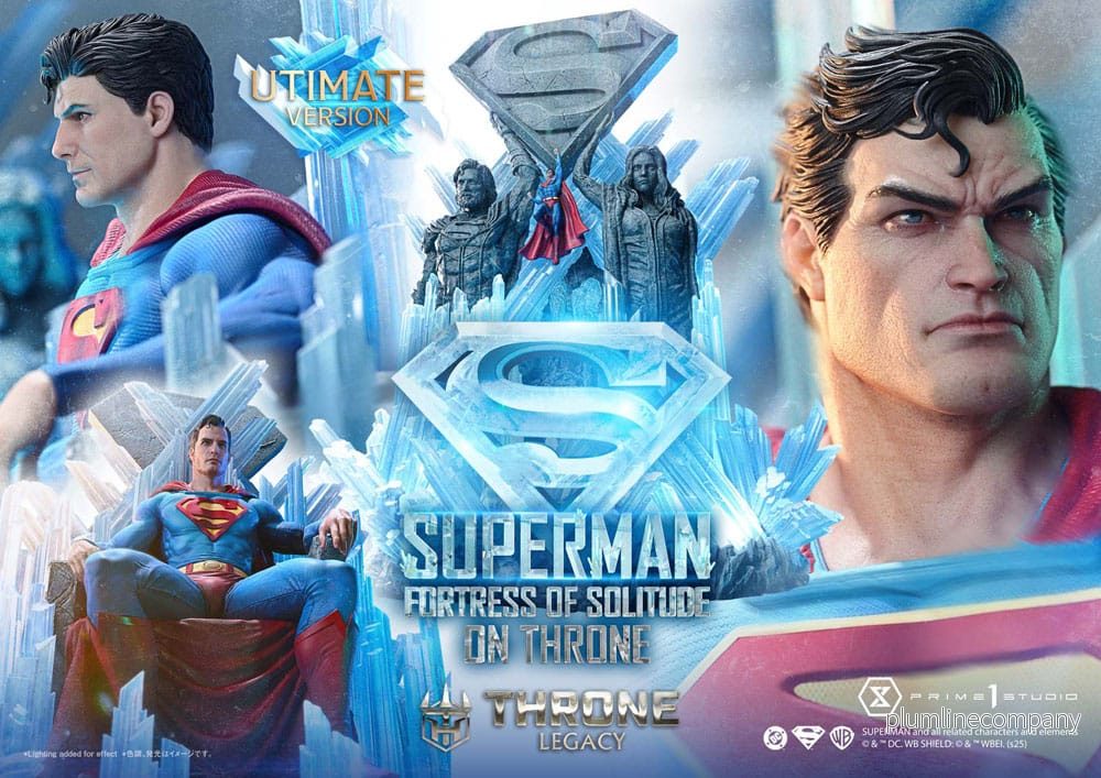 DC Comics Throne Legacy Collection Statue 1/4 Superman Fortress of Solitude on Throne (Design by Gabriele Dell'Otto) Ultimate Bonus Version - Bild 2