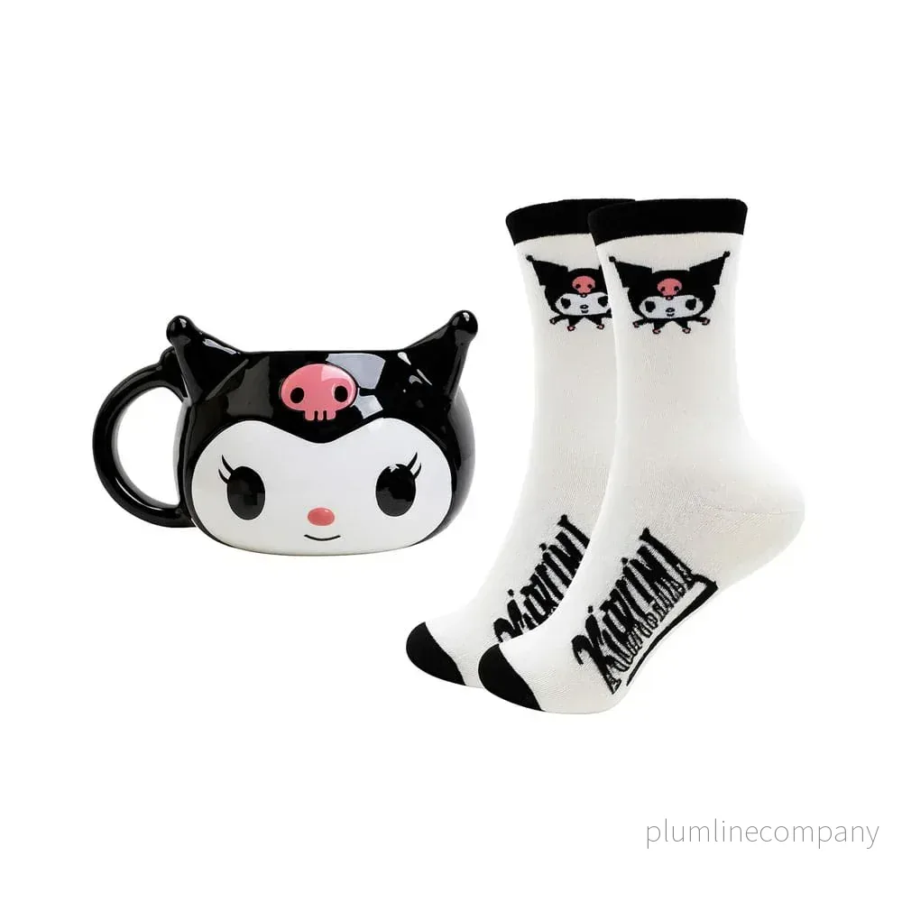 Sanrio 3D Mug & Socks Set Kuromi