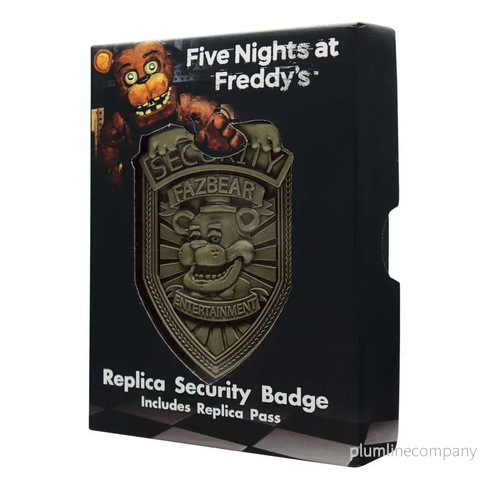Five Nights at Freddy's Replica Security Badge Antique Brass Edition - Bild 3