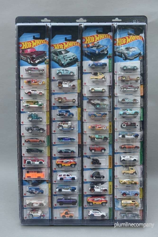 Evoretro väggdisplay för 48 carded diecast-bilar 3-pack Evoretro väggdisplay för 48 carded diecast-bilar 3-pack