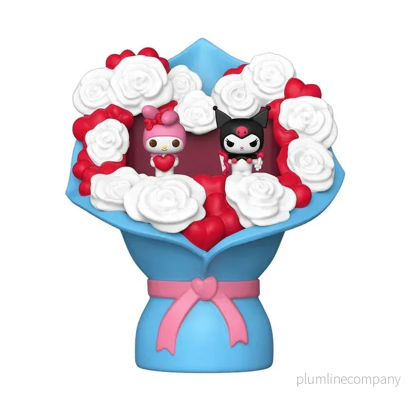 Sanrio Bitty POP! Bouquet Figur 2-Pack My Melody & Kuromi (Valentine) 4 cm - Bild 2