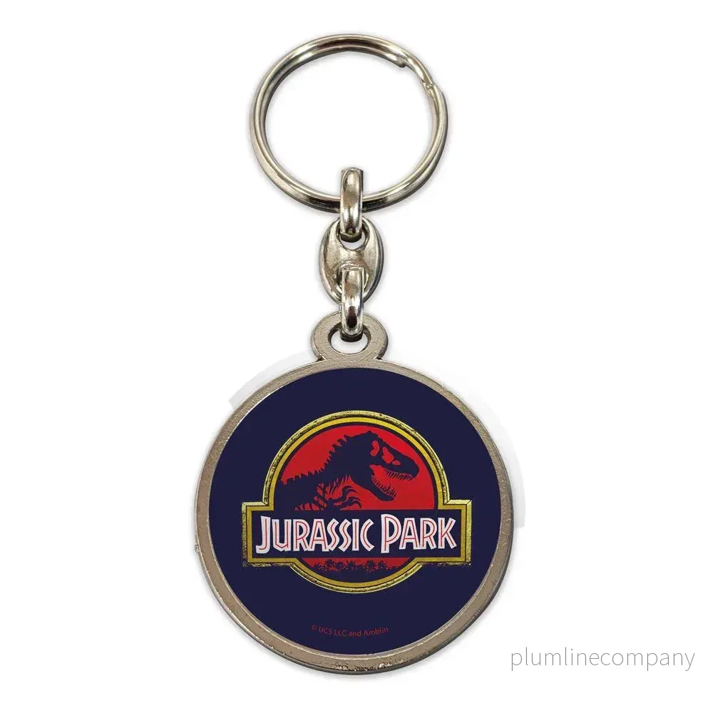 Jurassic Park Metal Nyckelring – Film Logotyp Jurassic Park Metal Nyckelring – Film Logotyp