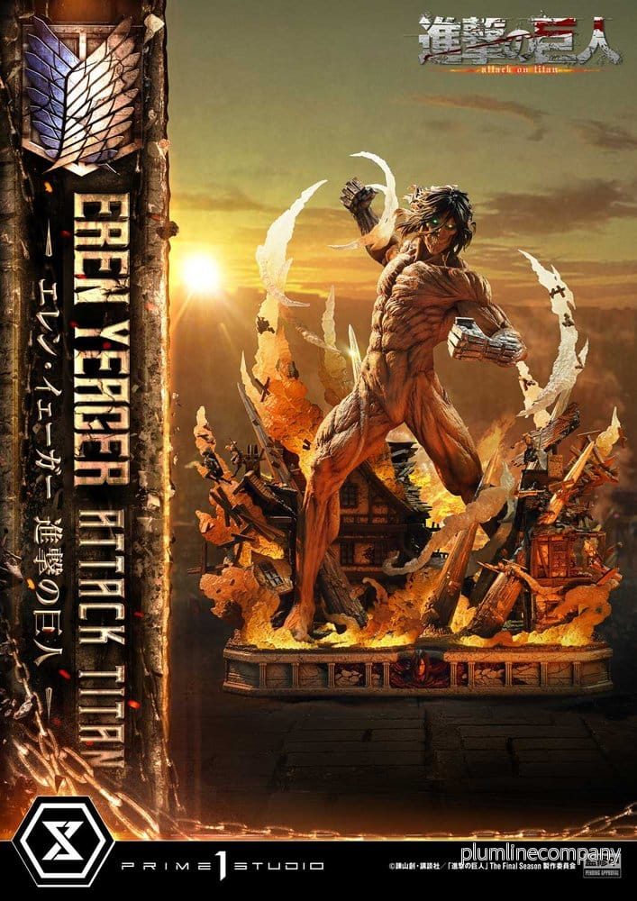 Attack on Titan (TV animation) Ultimate Diorama Masterline Statue Eren Yeager Attack Titan 81 cm - Bild 3