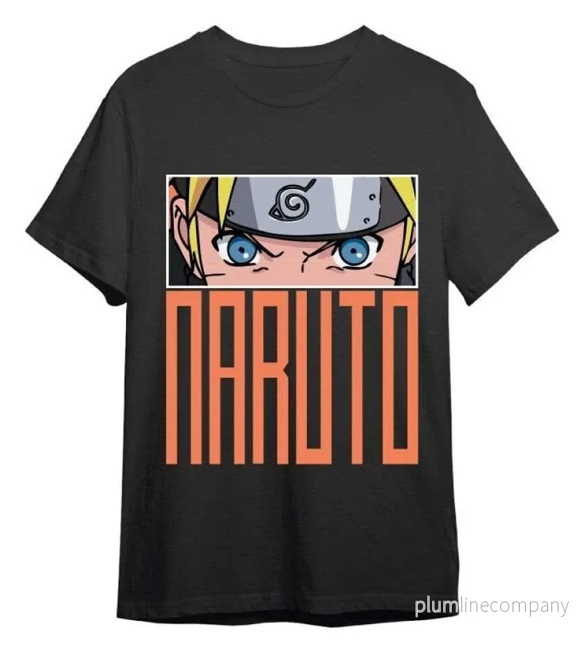 Naruto T-shirt Naruto Eyes Svart Naruto T-shirt Naruto Eyes Svart