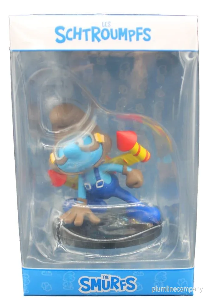 Smurfarna Figur Ryggsäcks-Smurfen 10 cm i Resin - Bild 3
