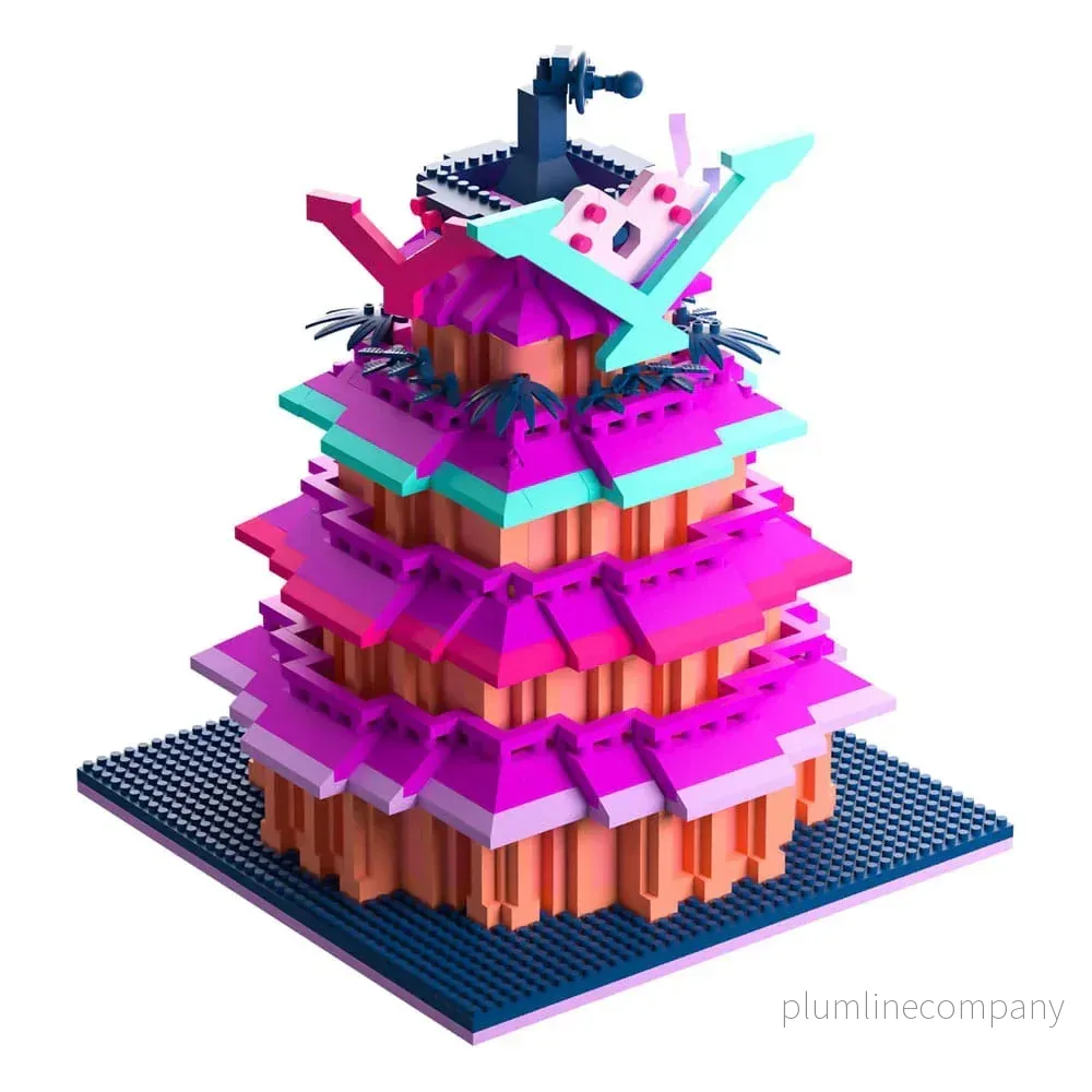 Hazbin Hotel byggsats V Tower 20 cm - Bild 2
