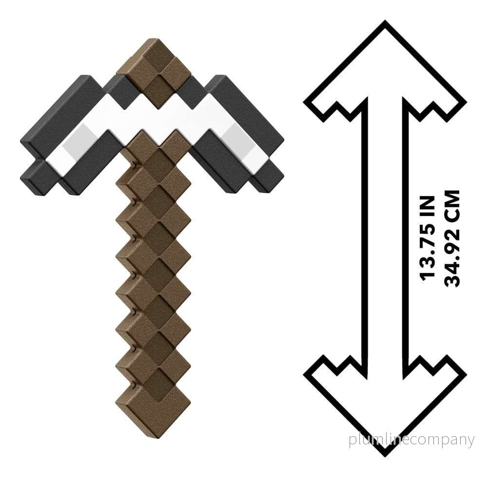 Minecraft Roleplay Replica Iron Pickaxe 35 cm - Bild 3
