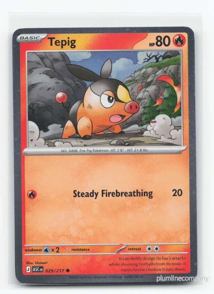 Tepig 029/217 – Ascended Heroes Tepig 029/217 – Ascended Heroes