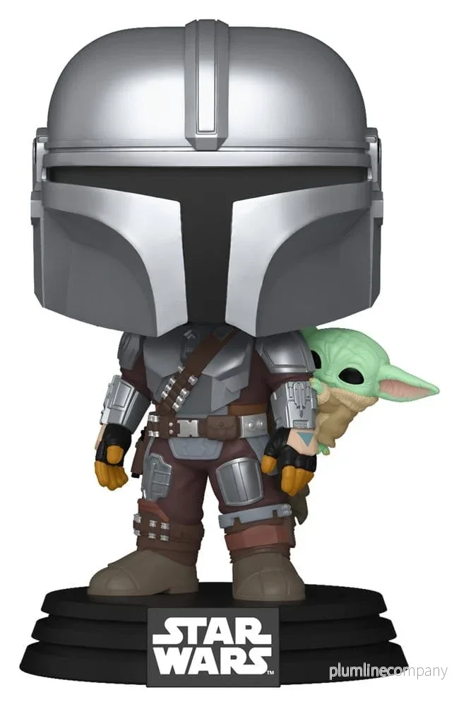 Star Wars: The Mandalorian och Grogu POP! Vinyl gungfigur The Mandalorian med Grogu 9 cm - Bild 2