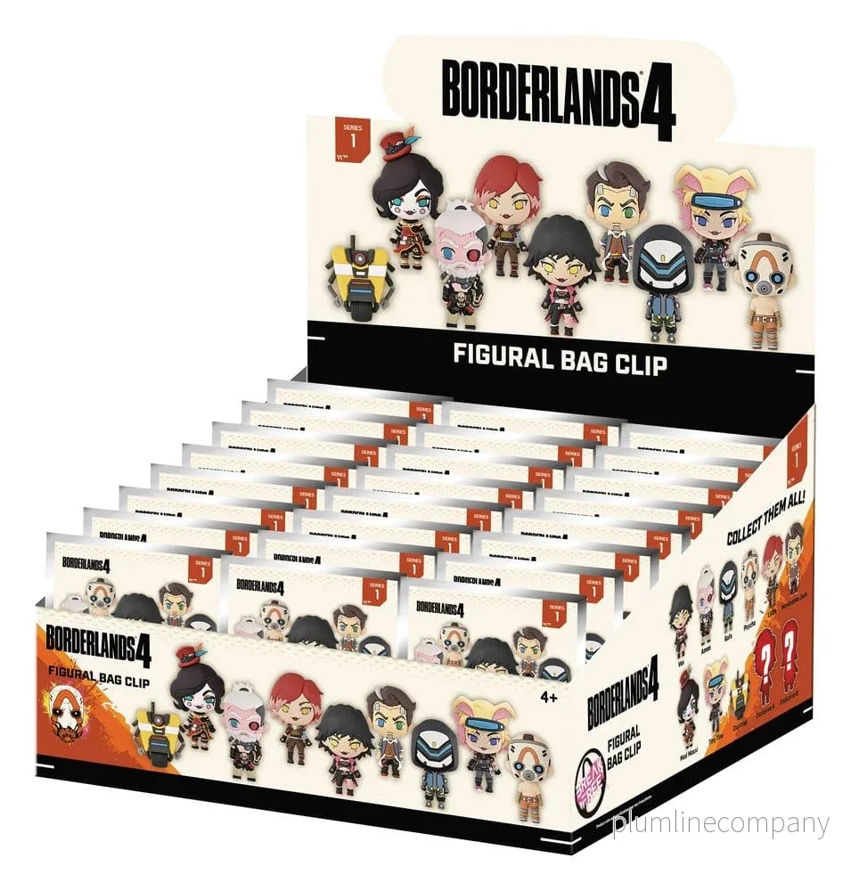 Borderlands 3D PVC Bag Clips Serie 1 Blindpåse Display (24 stycken) Borderlands 3D PVC Bag Clips Serie 1 Blindpåse Display (24 stycken)