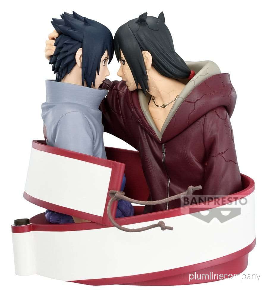 Naruto Shippuden Portrelic PVC-figur Sasuke Uchiha & Itachi Uchiha 12 cm Naruto Shippuden Portrelic PVC-figur Sasuke Uchiha & Itachi Uchiha 12 cm