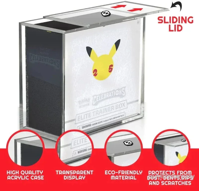 Evoretro Acrylic Display Case för Booster Boxes / Elite Trainer Boxes Ver. 2 med Glidande Lock - Bild 3