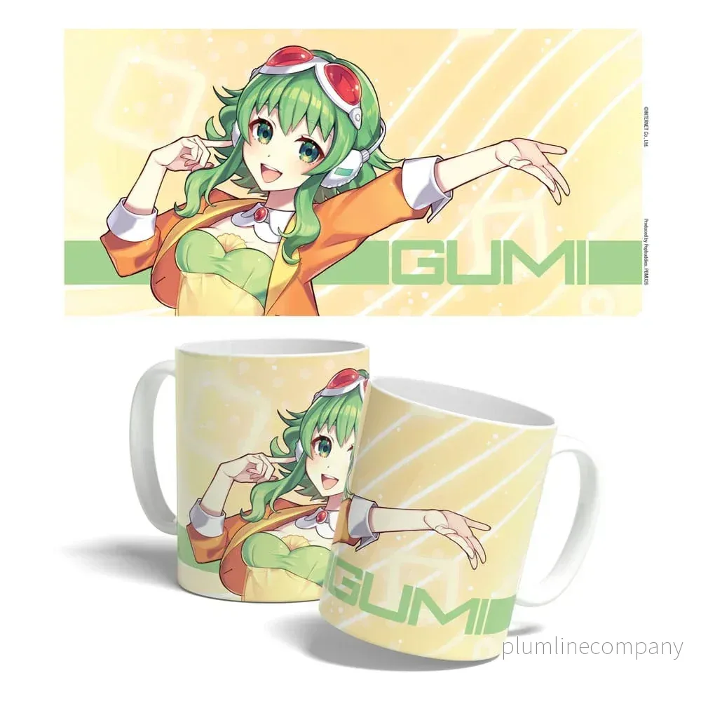 Vocaloid Megpoid Mug Gumi V6 325 ml - Högkvalitativ Keramikkopp - Bild 2