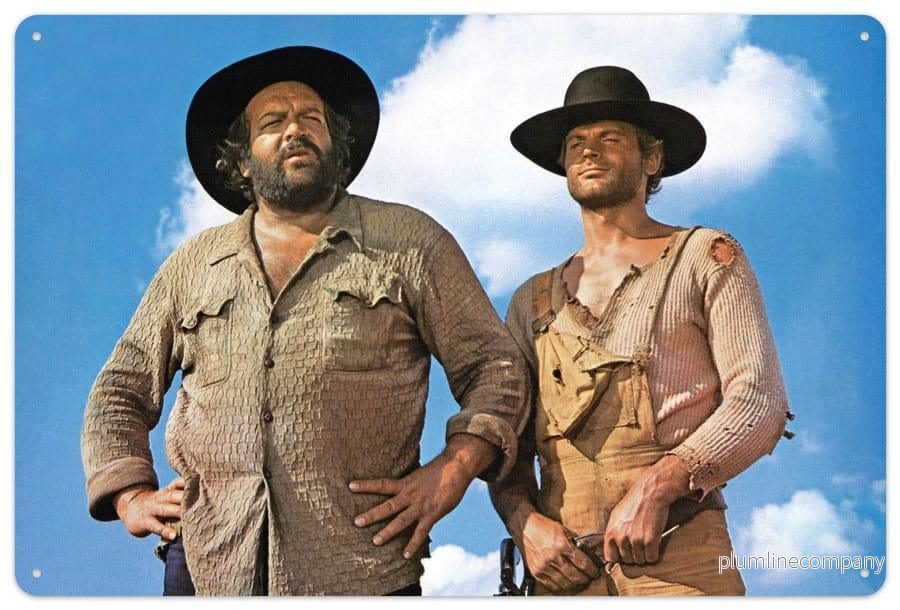 Bud Spencer & Terence Hill Tin Sky Sign 20 x 30 cm - Bild 2