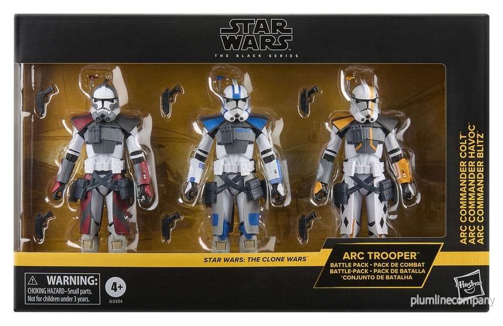 Star Wars: The Clone Wars Black Series Actionfigur 3-Pack ARC Trooper Havoc, Colt & Blitz 15 cm - Bild 2