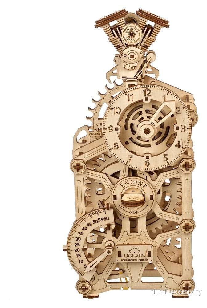 Ugears 3D-träpussel Engine Clock - Bild 2