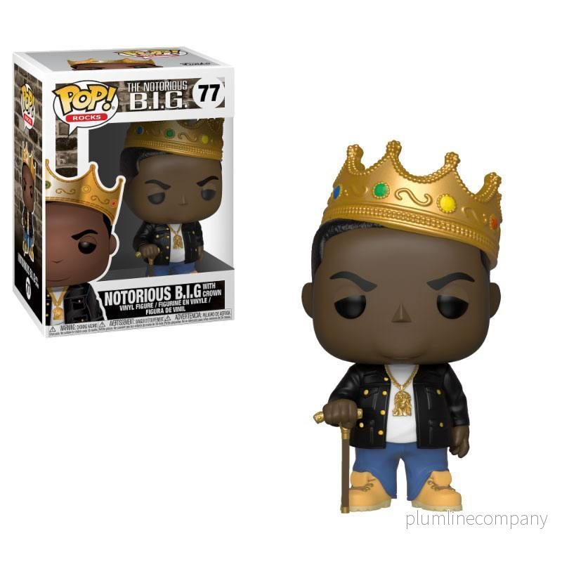 Notorious B.I.G. POP! Rocks Figur Notorious B.I.G. med Krona 9 cm Notorious B.I.G. POP! Rocks Figur Notorious B.I.G. med Krona 9 cm