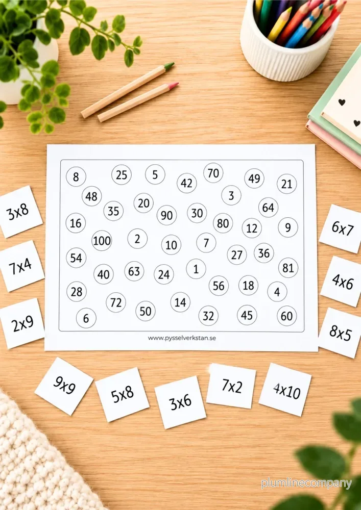 Räkna & hitta – Mattespel med multiplikation 1–10 - Bild 2