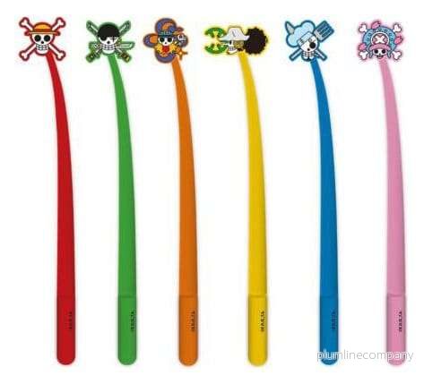One Piece Wiggle Pens Skulls display med 30 pennor