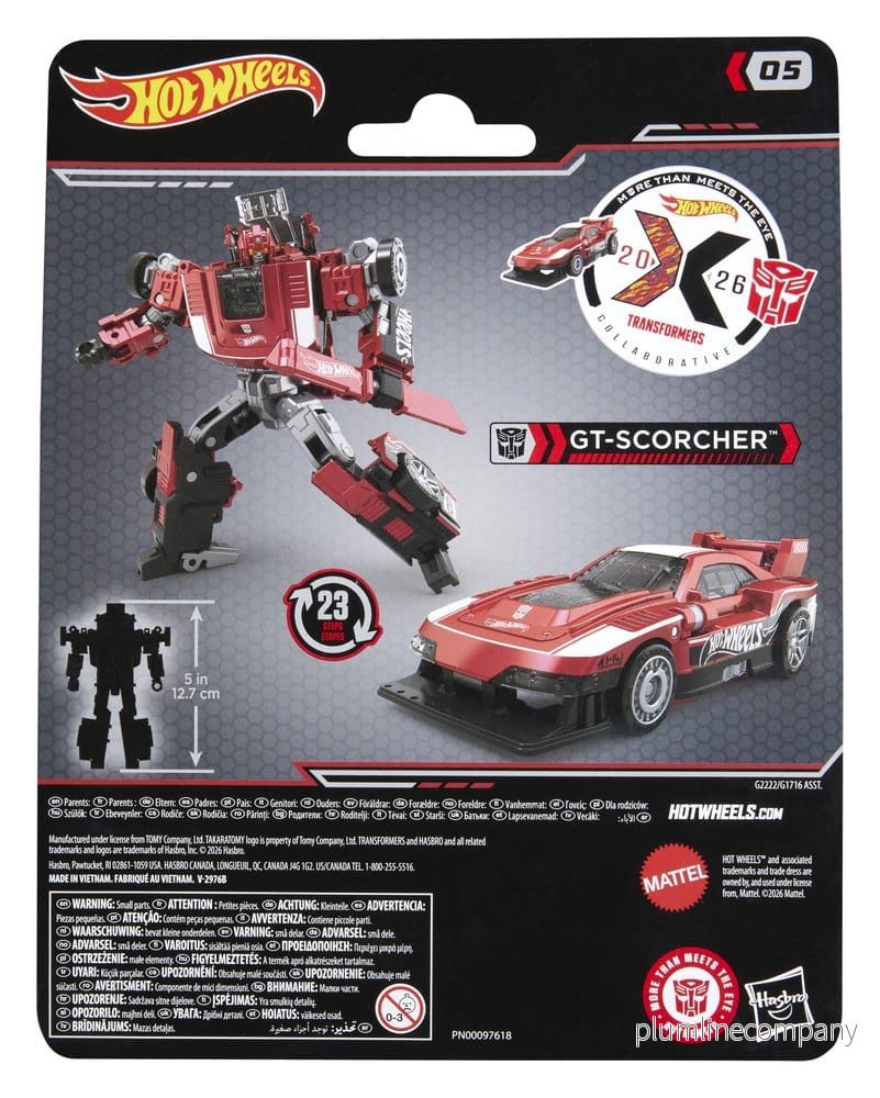 Transformers x Hot Wheels Samarbets-Deluxe Klass Actionfigur GT-Scorcher 13 cm - Bild 2