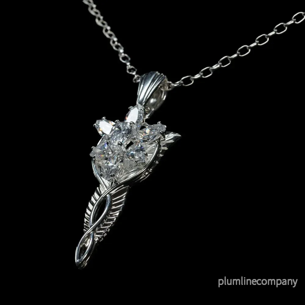 Lord of the Rings Replica 1/1 Pendant & Chain Evenstar (Sterling Silver) - Bild 2