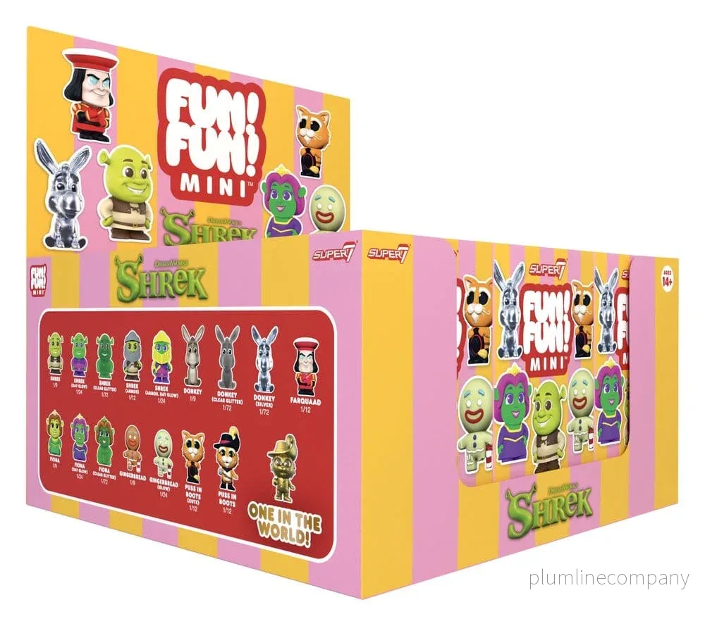 Shrek Roliga! Roliga! Minifigurer Våg 01 Blind Box Display (9)