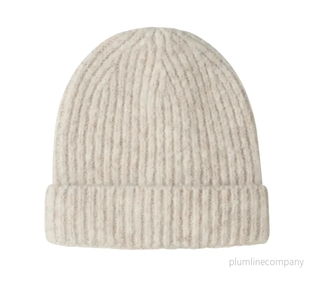 Stickad Toppluva Baby – NBNMAJ Knit Beanie – Rainy Day