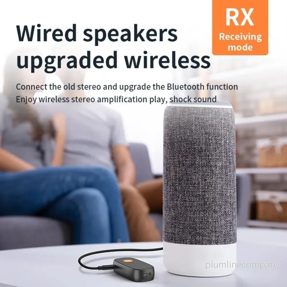 NÖRDIC 2-i-1 Bluetooth 5.3 Mottagare Sändare Adapter 3.5mm Jack För Bil Musik PC Ljud Aux Hörlurar - Bild 3