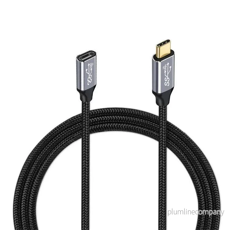 NÖRDIC 25cm USB3.2 SuperSpeed USB 5Gbps USB-C till C förlängningskabel med Power Delivery 60W och 4K60Hz video NÖRDIC 25cm USB3.2 SuperSpeed USB 5Gbps USB-C till C förlängningskabel med Power Delivery 60W och 4K60Hz video