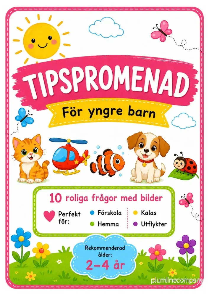 Tipspromenad för yngre barn (2–4 år)