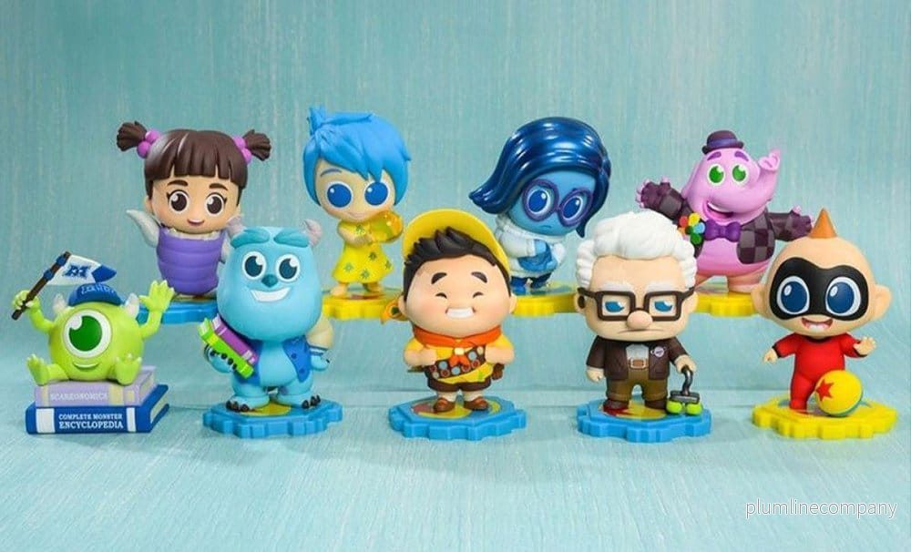 Pixar Cosbi Mini Figurer 8 cm Blind Box Display (8) – Samlarfigurer i Slumpmässiga Förpackningar - Bild 3