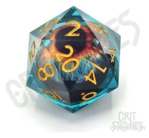 CritStones Liquid Core Dice D20 Eye of the Oracle 3 cm - Bild 2