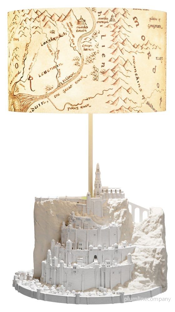Sagan om ringen bordslampa med lampskärm Minas Tirith 34 cm - Bild 3