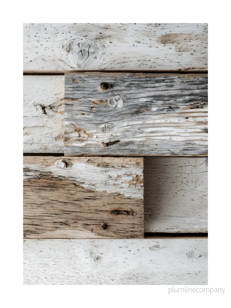 Weathered Wood Planks Poster
